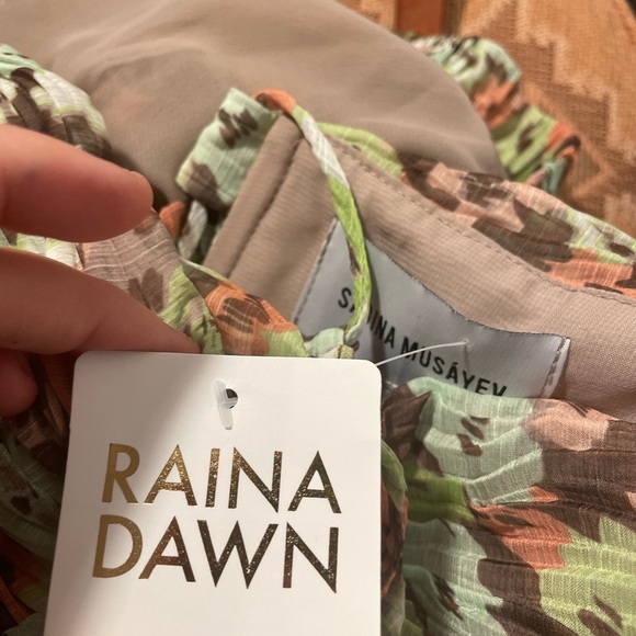 NWT Sabina Musayev Kent Mini Dress, Size Medium floral design corset - Picture 10 of 10